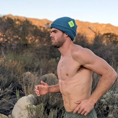 Runyon Aqua Neon Performance Knit Beanie Made In USA