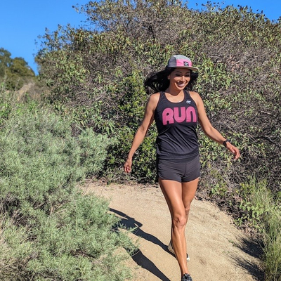 Runyon Women's Made In USA Running Shirts - RUN Series Black Tank Top