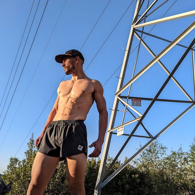 Runyon Mens American Made In USA Performance Running Shorts - Kona Rock (Charcoal)