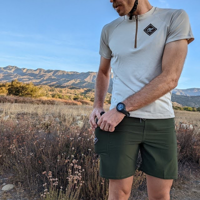 Runyon Natural Khaki Sand Gravel Cycling Jersey Bike Shirt | American Made In USA