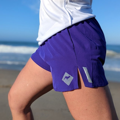 Runyon Unisex 3" Purple Performance Running Short Made In USA | Runyon Canyon Apparel