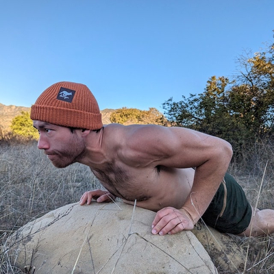 Runyon American Made In USA Beanies Running Hats Burnt Orange