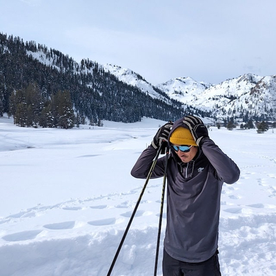 Runyon Mens American Made In USA Running Jacket Performance Zip Hoodies - Great for Cross Country Skiing, Alpine Skiing, Nordic Skiing - Charcoal Slate Grey