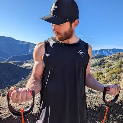 Runyon Mens Black Tank Top American Made In USA Sleeveless Muscle Tee