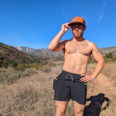 Runyon Men's Black TrailStash Gravel Cycling Running Hiking Short - American Made In USA