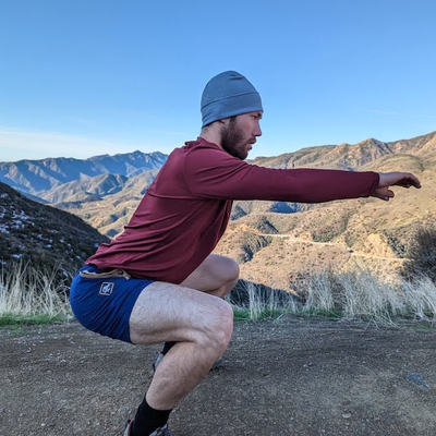 Runyon Men's American Made In USA Trail Running Shorts Navy Blue TrailStash 7" Gravel Short