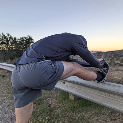 Runyon American Made In USA 5" Steel Grey Running Fitness Workout Shorts
