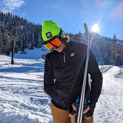 Runyon Neon Safety Yellow Classic Cuffed Beanie American Made In USA