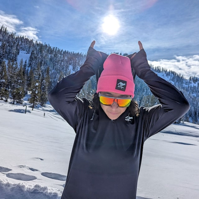 Runyon Hawt Fuchsia Reflective Classic Cuffed Performance Beanie American Made In USA