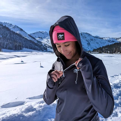 Runyon Hawt Fuchsia Reflective Classic Cuffed Performance Beanie American Made In USA