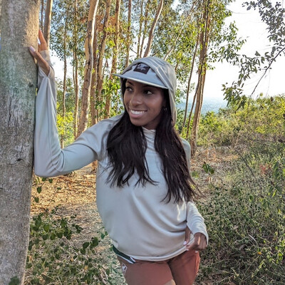 Women's Sand Khaki Long Sleeve Hoodie Shirt with Thumbholes Sun Protection American Made IN USA - Running, Hiking, Workout, Outdoors Performance Apparel