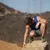 Runyon Canyon Apparel Mens Royal Blue Striped Star Performance Power Tank