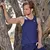 Runyon Canyon Apparel Mens Royal Blue Performance Power Tank