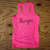Runyon Canyon Apparel Women's Hot Pink Script Yoga Tank