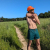 Runyon Fluorescent Safety Neon Orange Reflective Performance Trail Cap American Made In USA Running Hiking Outdoor Fitness Hat