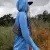 Runyon Unisex Light Baby Blue Sun Hoodie Shirt Long Sleeve Thumbholes Sun Protection Quick Dry American Made In USA