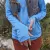 Runyon Unisex Light Baby Blue Sun Hoodie Shirt Long Sleeve Thumbholes Sun Protection Quick Dry American Made In USA