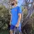 Runyon CozyLite Royal Blue Raglan Camp Shirt - Running, Hiking, Workout Shirt American Made In USA