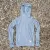 Runyon Men's Heather Grey Pocketed Sun Hoodie Shirt Long Sleeve Thumbholes Sun Protection Quick Dry American Made In USA