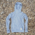 Runyon Men's Heather Grey Pocketed Sun Hoodie Shirt Long Sleeve Thumbholes Sun Protection Quick Dry American Made In USA