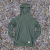 Runyon Men's Army Green Pocketed Sun Hoodie Shirt Long Sleeve Thumbholes Sun Protection Quick Dry American Made In USA