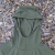 Runyon Women's Unisex Army Green Pocketed Sun Hoodie Shirt Long Sleeve Thumbholes Sun Protection Quick Dry American Made In USA