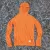Runyon Men's Orange Pocketed Sun Hoodie Shirt Long Sleeve Thumbholes Sun Protection Quick Dry American Made In USA
