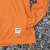 Runyon Men's Orange Pocketed Sun Hoodie Shirt Long Sleeve Thumbholes Sun Protection Quick Dry American Made In USA