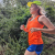 Runyon Women's Neon Orange Racerback Fitness Tank Top - Running, Workout, Gym Singlet - Made In The USA