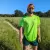 Runyon Fluorescent Safety Neon Orange Reflective Performance Trail Cap American Made In USA Running Hiking Outdoor Fitness Hat