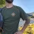Runyon CozyLite Olive Green Raglan Camp Shirt - Running, Hiking, Workout Shirt American Made In USA