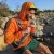 Runyon Men's Orange Pocketed Sun Hoodie Shirt Long Sleeve Thumbholes Sun Protection Quick Dry American Made In USA