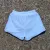 Runyon White with Black Contrast Binding Running Short - Retro Ranger 4" Inch Workout Short American Made In USA
