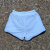 Runyon White with Black Contrast Binding Running Short - Retro Ranger 4" Inch Workout Short American Made In USA