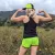 Runyon Women's Fluorescent Safety Neon Yellow Green Running Short - Retro Ranger 4" Inch Workout Short American Made In USA