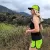 Runyon Women's Fluorescent Safety Neon Yellow Green Running Short - Retro Ranger 4" Inch Workout Short American Made In USA
