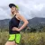Runyon Women's Fluorescent Safety Neon Yellow Green Running Short - Retro Ranger 4" Inch Workout Short American Made In USA