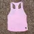 Runyon Cool Pink Razor Strap Pump Tank - Gym Stringer Racerback Workout Tank Top American Made In USA