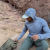 Runyon Men's Heather Grey Pocketed Sun Hoodie Shirt Long Sleeve Thumbholes Sun Protection Quick Dry American Made In USA