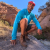 Runyon 9" TrailStash Gravel Cycling Short great for Trail Running, Hiking, Fitness Outdoors Olive Green