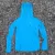 Runyon Men's Turquoise Aqua Trail Hoodie Shirt Long Sleeve Thumbholes Quick Dry American Made In USA