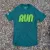 American Made In USA Womens Running Clothing Forest Green Neon Yellow Running Shirt Performance Sportswear Runyon Canyon Apparel
