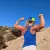 Runyon Women's Royal Blue Racerback Fitness Tank Top - Running, Workout, Gym Singlet - Made In The USA
