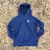 Runyon French Terry Cotton Navy Blue Pullover Hoodie Sweatshirt - Hidden Pockets, Thumbholes & Watch Windows - American Made In USA