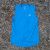 Runyon Men's Amazing Cyan Blue Sleeveless Muscle Tee Performance Workout Tank Top American Made In USA