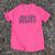 Men's Hot Pink Running Shirt Moisture Wicking American Made In USA