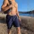 Runyon 9" TrailStash Gravel Cycling Short great for Trail Running, Hiking, Fitness Outdoors Navy Blue