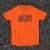 Men's Neon Orange Fluorescent Hot Running Shirt Moisture Wicking American Made In USA