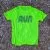 Men's Neon Yellow Fluorescent Running Shirt Moisture Wicking American Made In USA