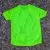 Men's Neon Yellow Fluorescent Running Shirt Moisture Wicking American Made In USA
